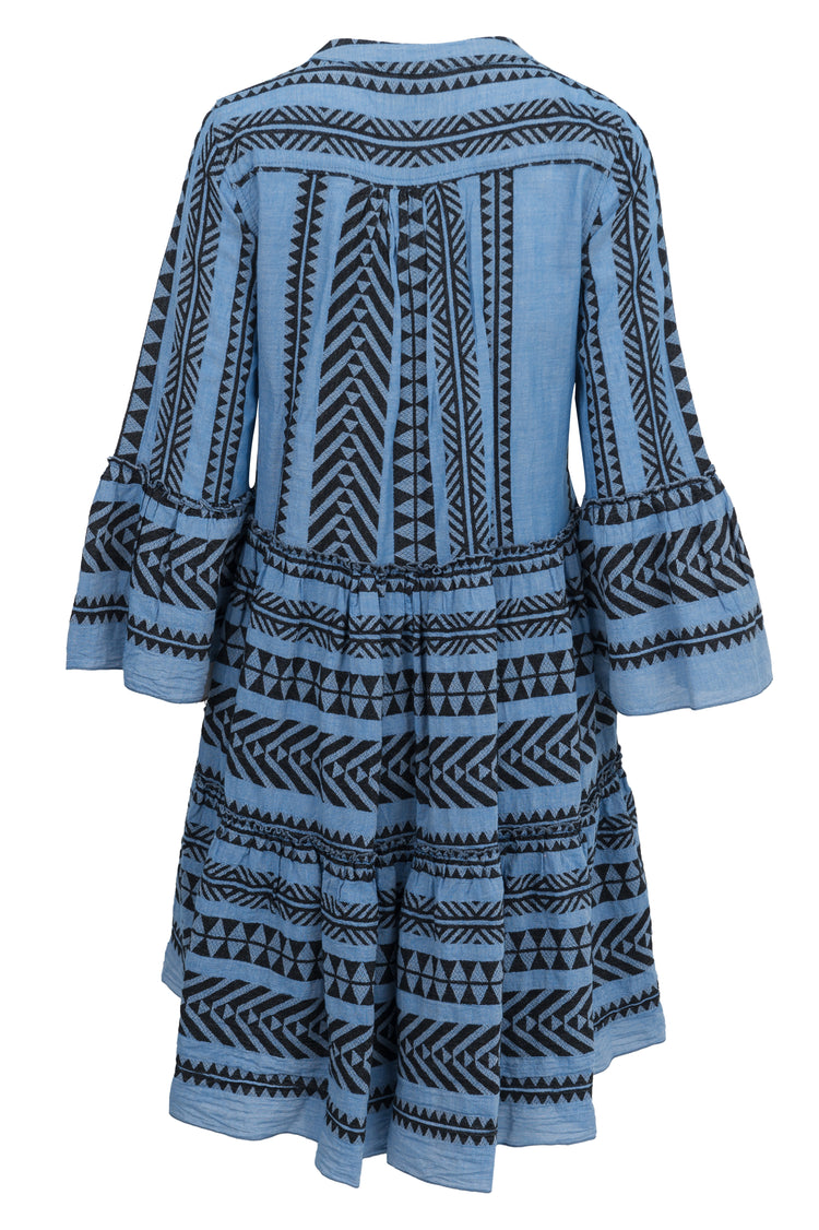Devotion Twins Black/Blue Short Ella Dress