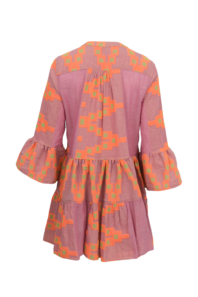 Devotion Twins Pink/Orange Short Ella Dress