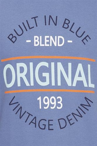 Blend Vintage Print Sweatshirt - Dutch Blue