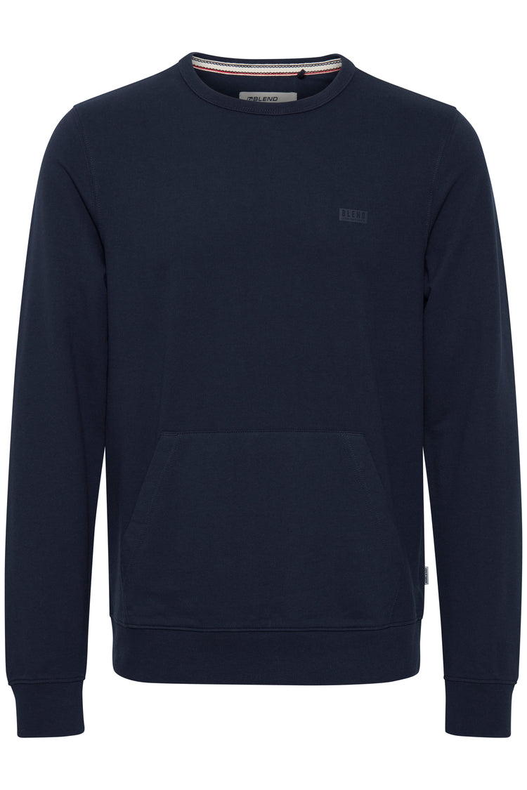 Blend Hand Pocket Sweatshirt - Navy