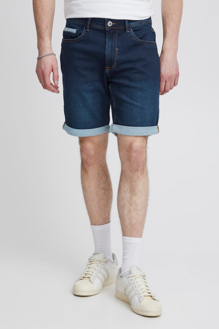 Blend Dark Blue Denim Jogg Shorts