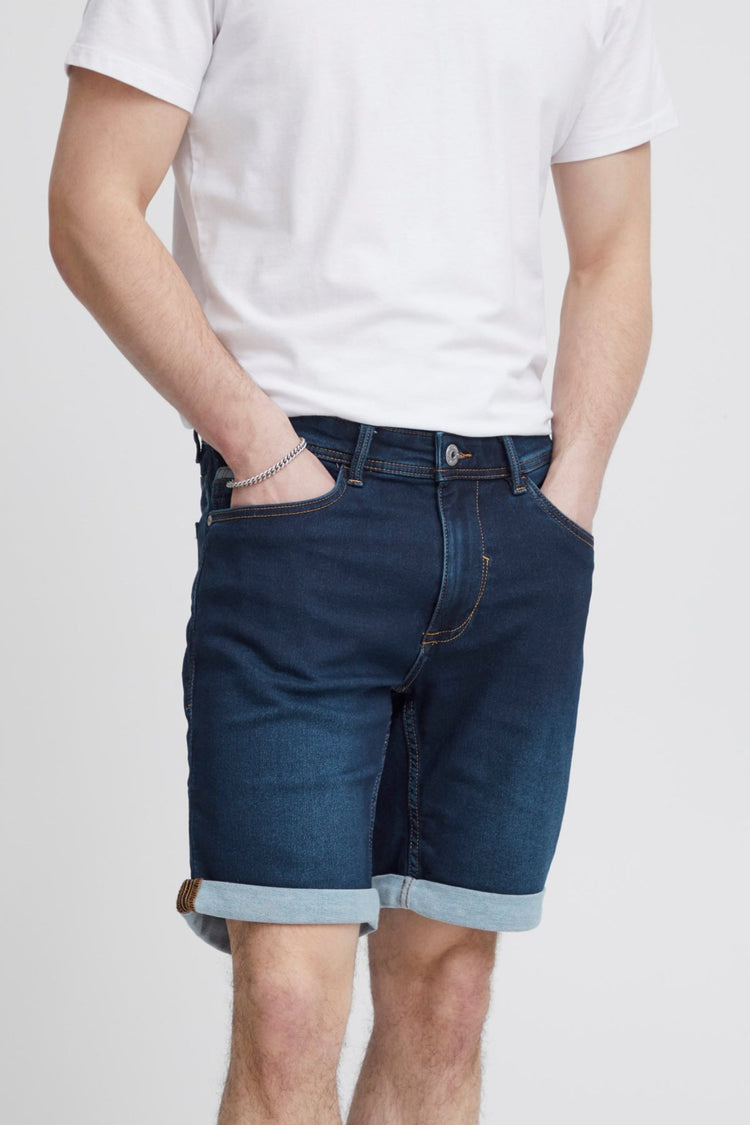 Blend Dark Blue Denim Jogg Shorts