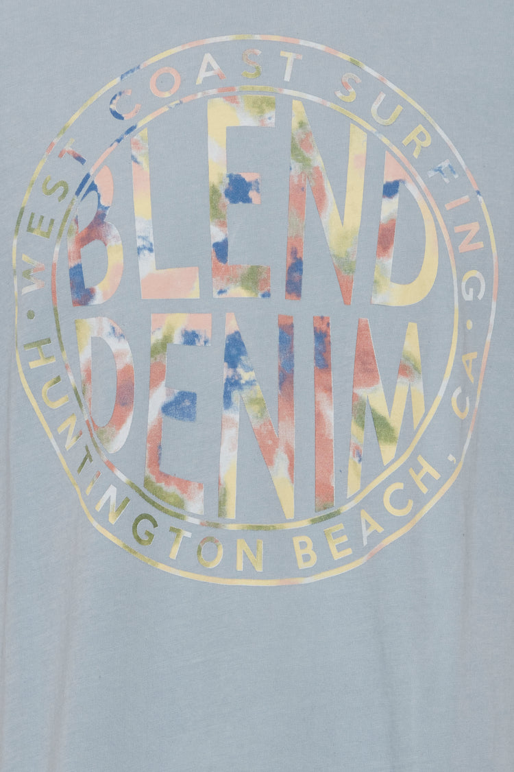 Blend Light Blue Graphic T-Shirt