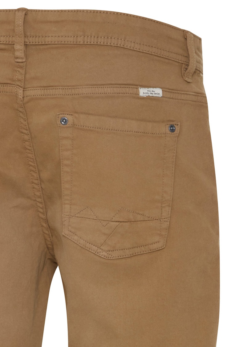 Blend Tan Stretch Denim Shorts