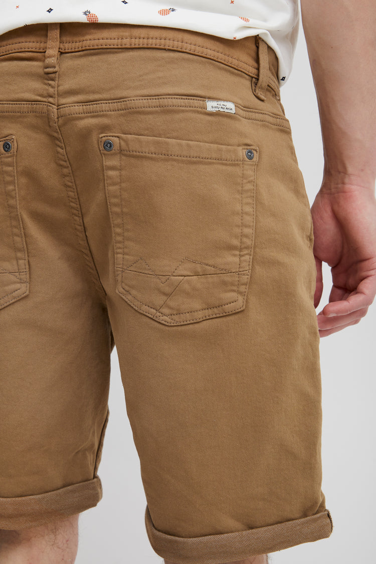 Blend Tan Stretch Denim Shorts