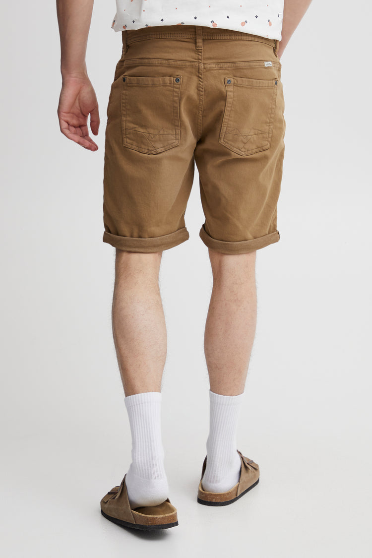 Blend Tan Stretch Denim Shorts