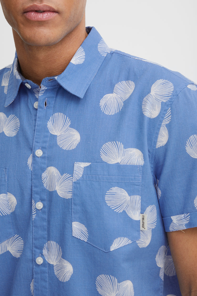 Blend Blue Short Sleeved Shirt
