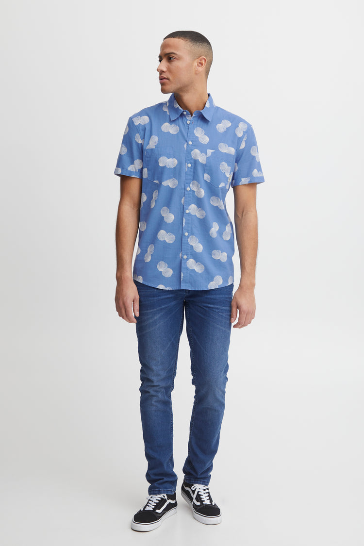 Blend Blue Short Sleeved Shirt