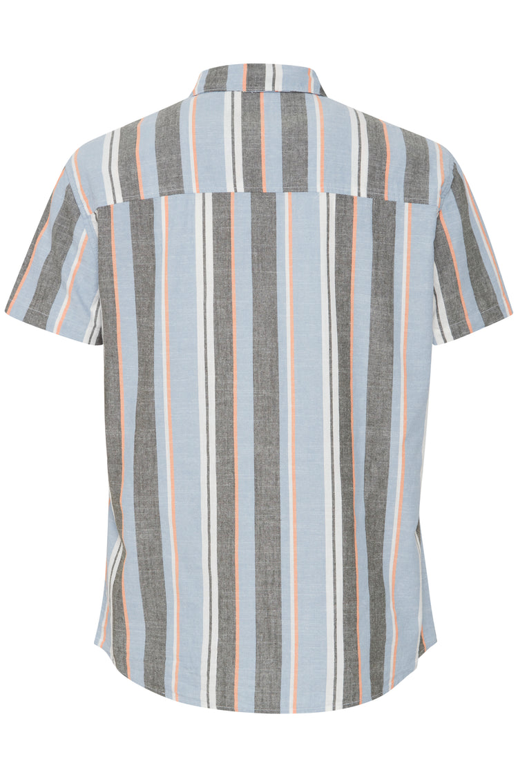 Blend Blue Striped Short Sleeved Shirt