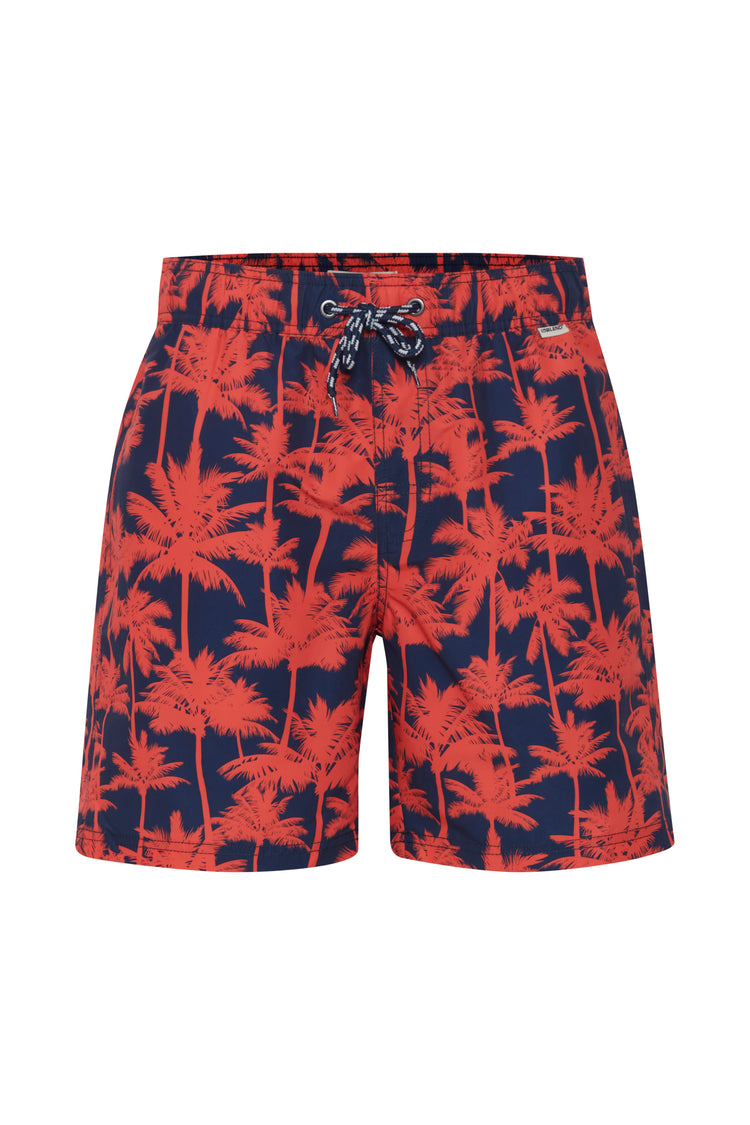 Blend Red Printed Swim Shorts