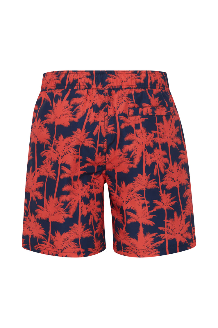 Blend Red Printed Swim Shorts