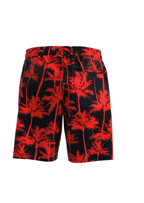 Blend Red Printed Swim Shorts
