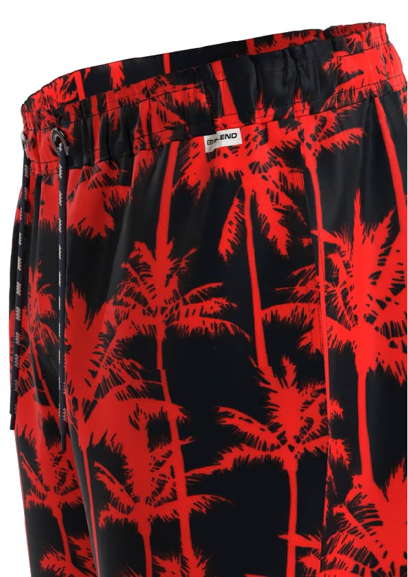 Blend Red Printed Swim Shorts