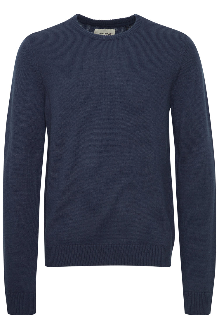 Blend Crew Neck Sweater - Navy