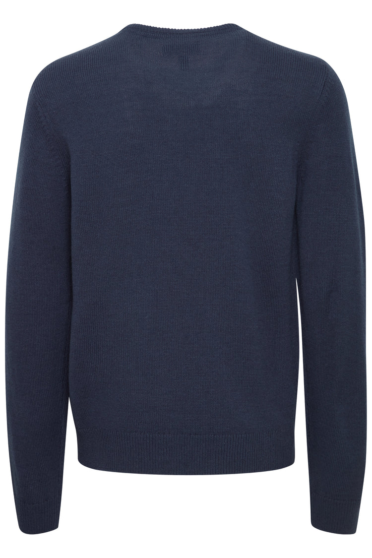 Blend Crew Neck Sweater - Navy