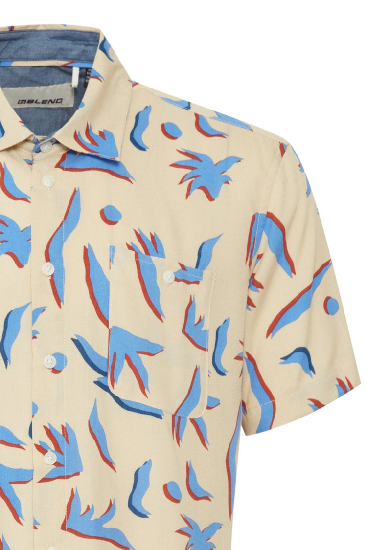 Blend Grey Print Shirt