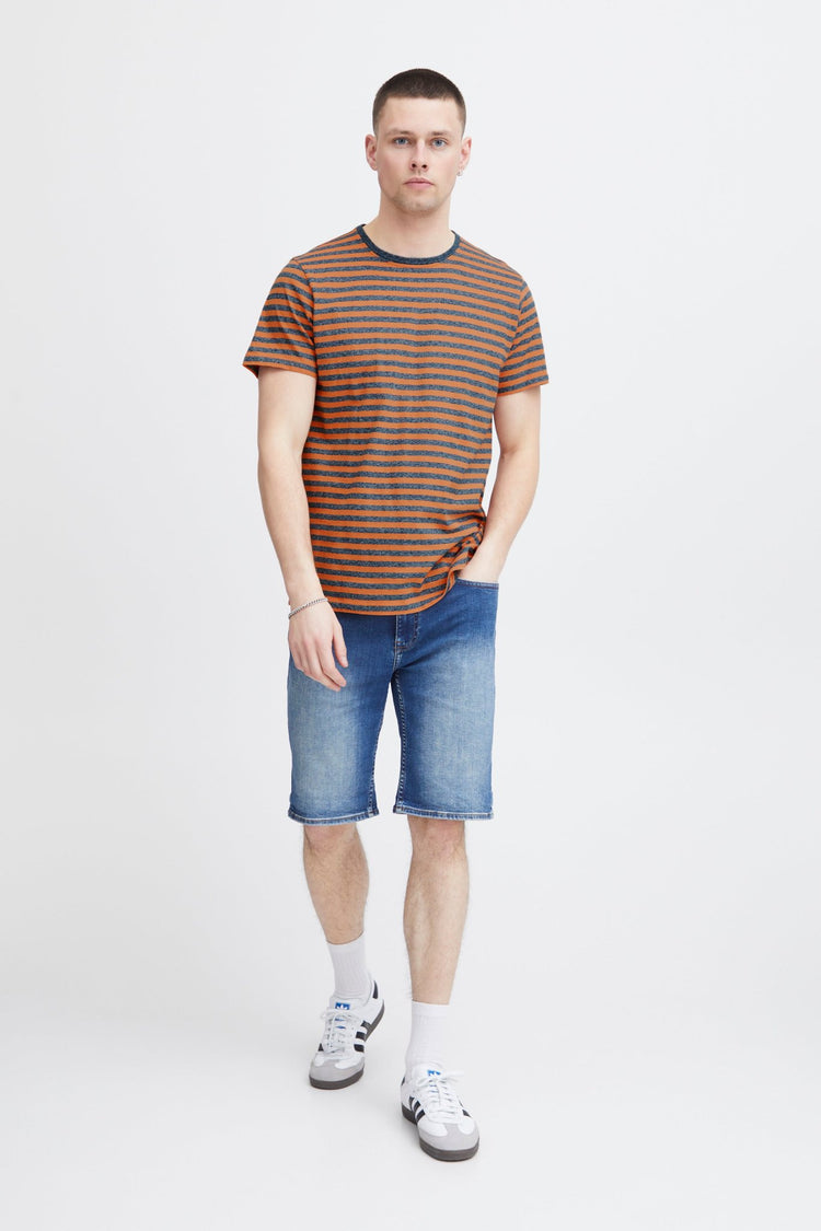 Blend Coral Striped Tee