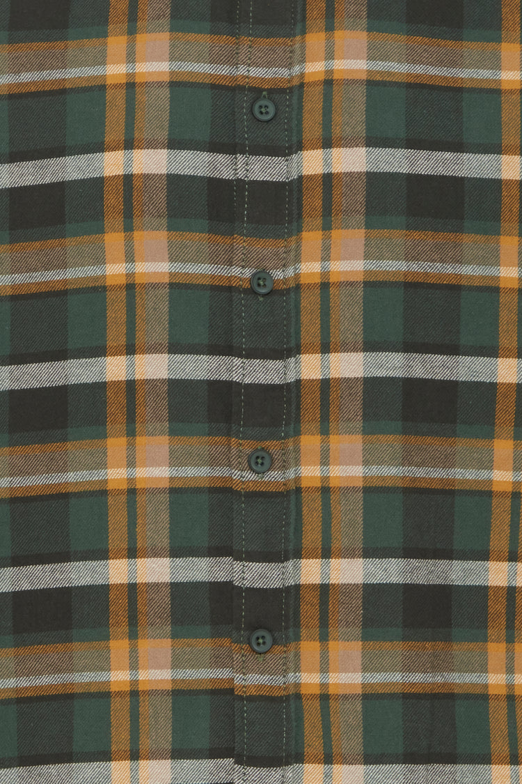 Blend Check Shirt - Green & Mustard