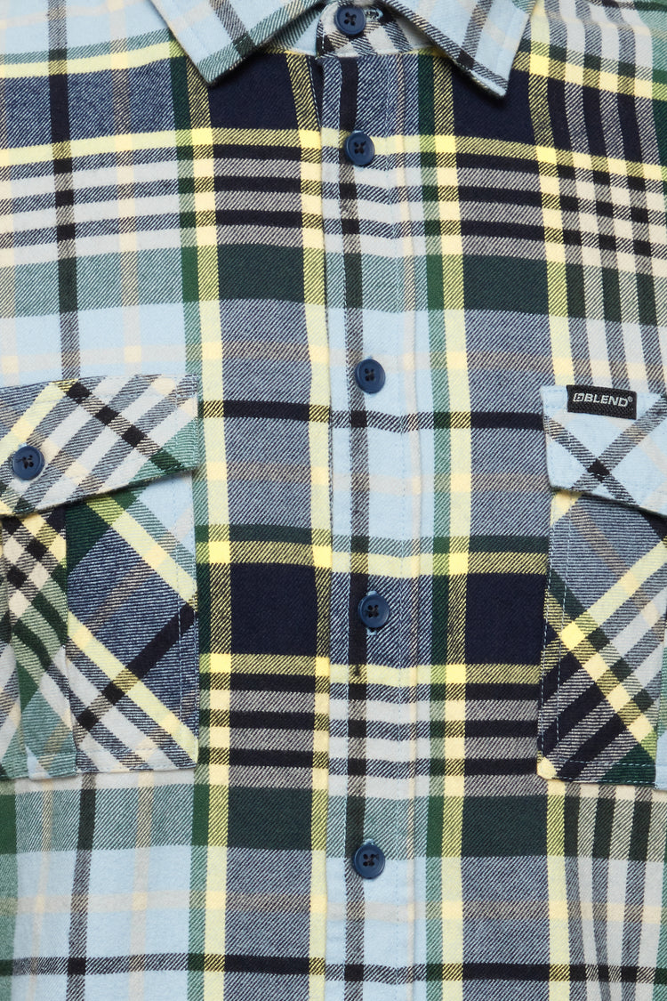 Blend Check Shirt - Navy
