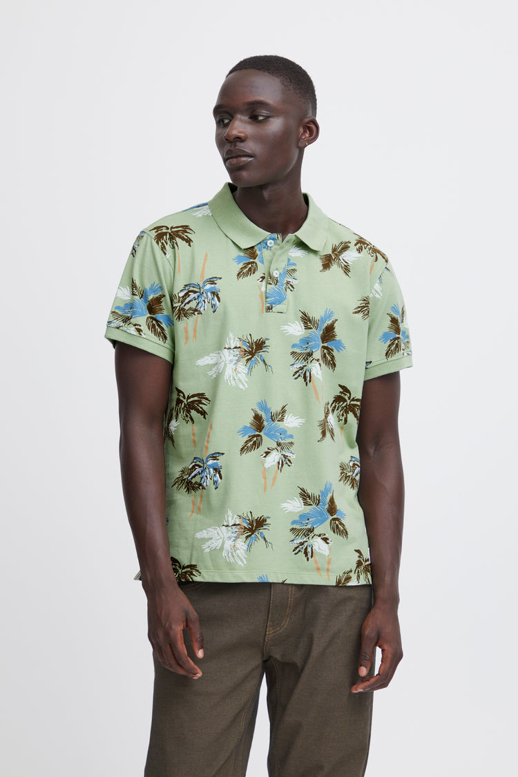 Blend Green Printed Polo