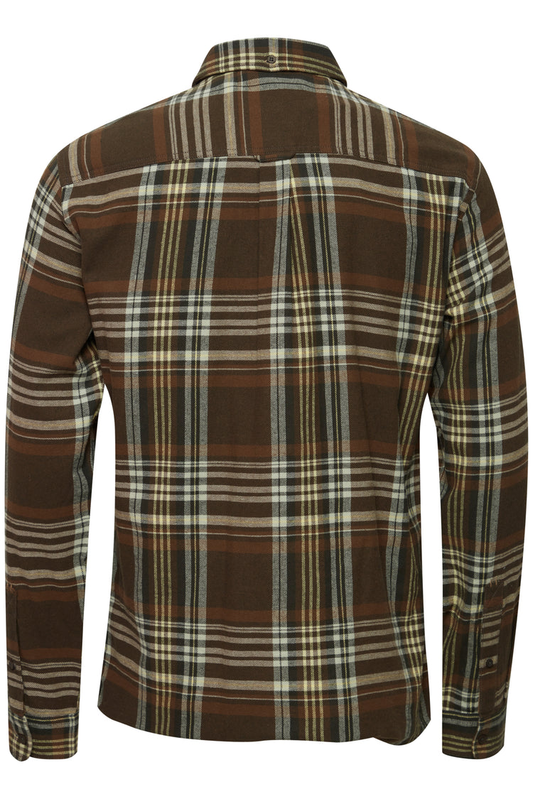 Blend Check Shirt - Brown