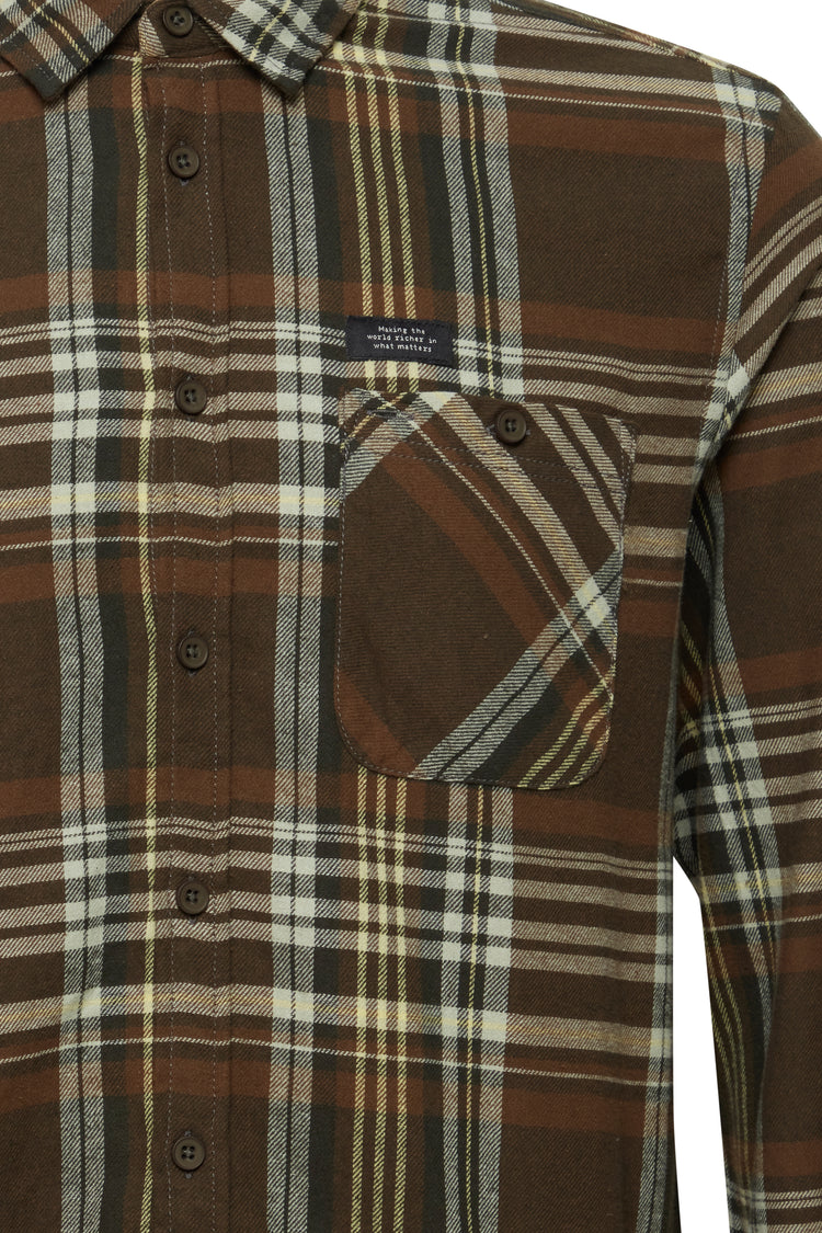 Blend Check Shirt - Brown/Green