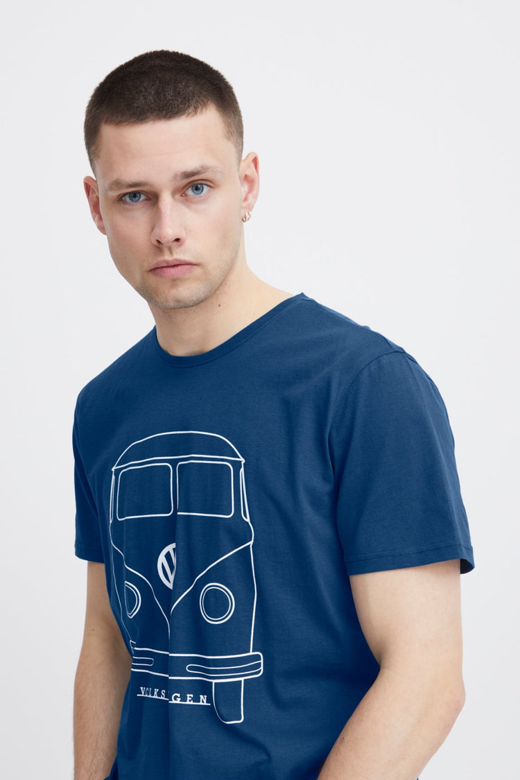 Blend Navy Graphic Tee