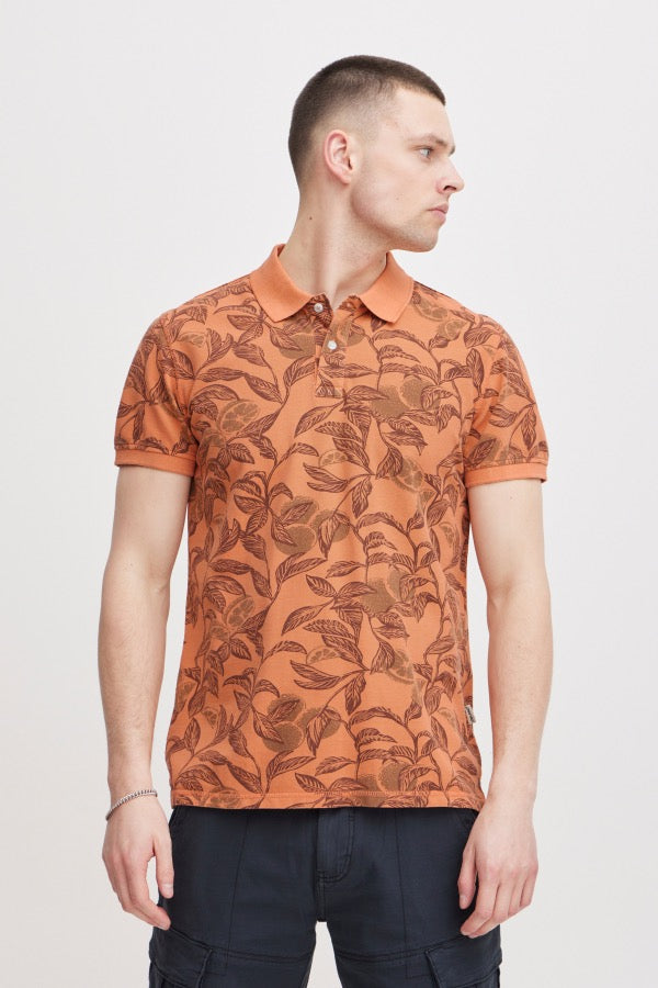 Blend Coral Print Polo