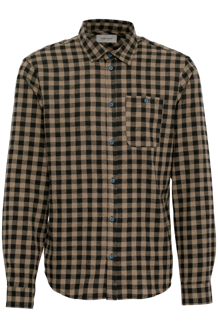 Blend Brown Check Shirt