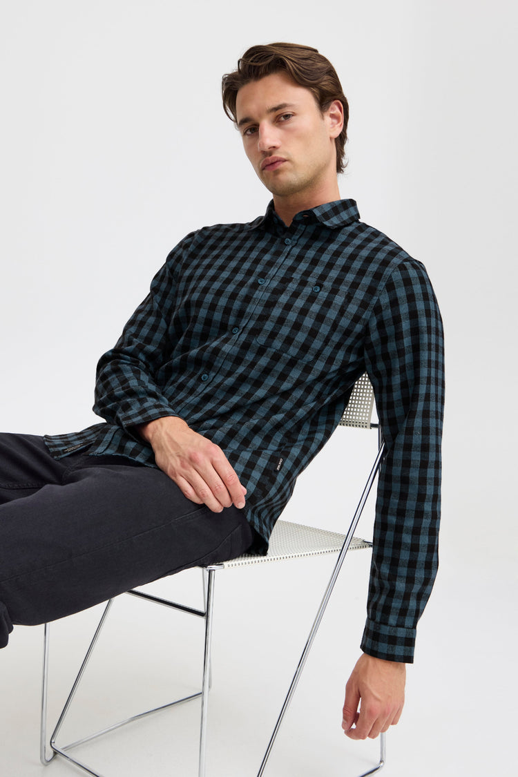 Blend Blue Check Shirt