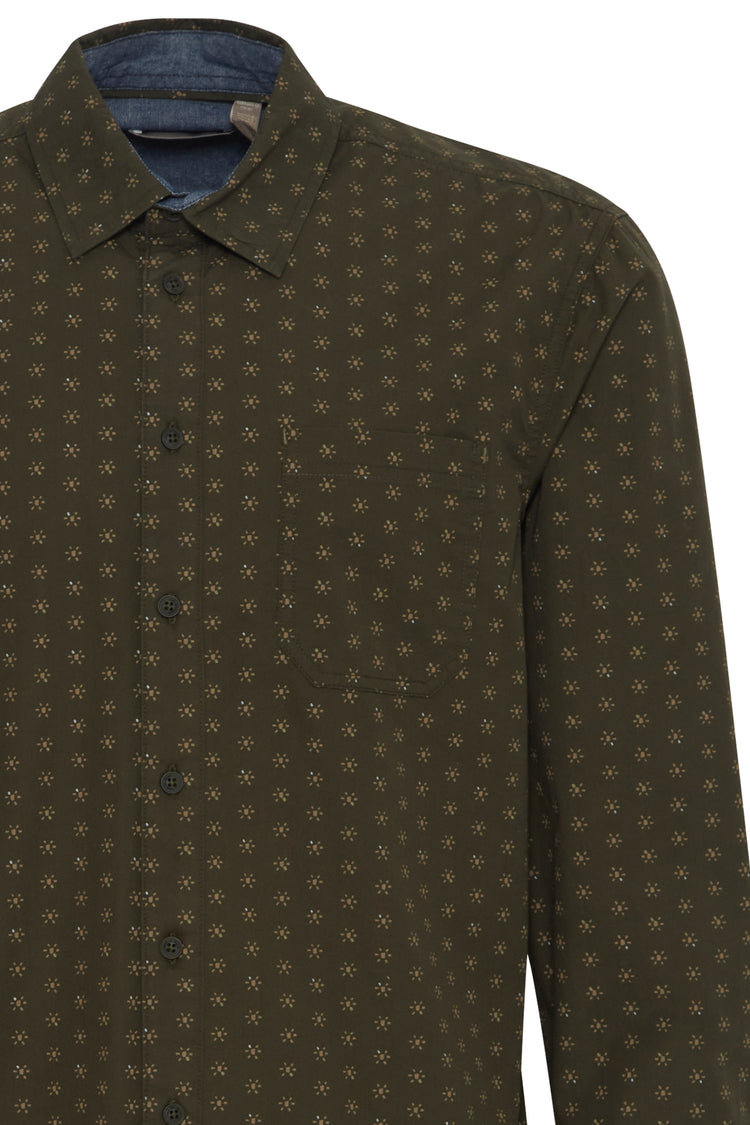 Blend Green Print Shirt