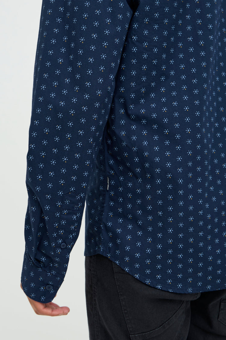 Blend Blue Print Shirt