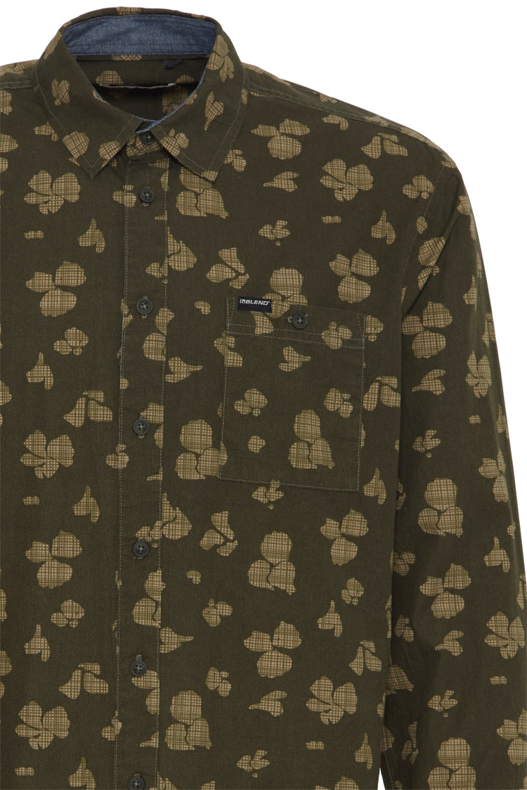 Blend Green Printed Shirt