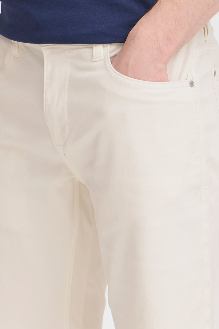 Blend White Twister Denim Shorts