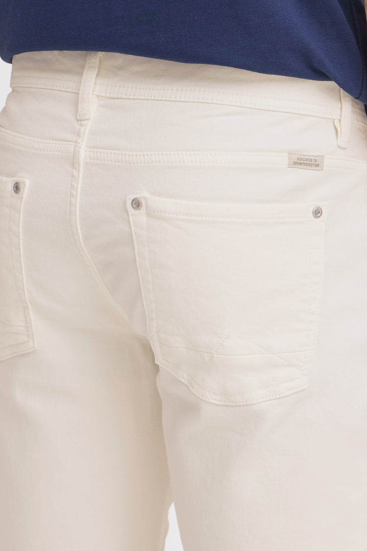 Blend White Twister Denim Shorts