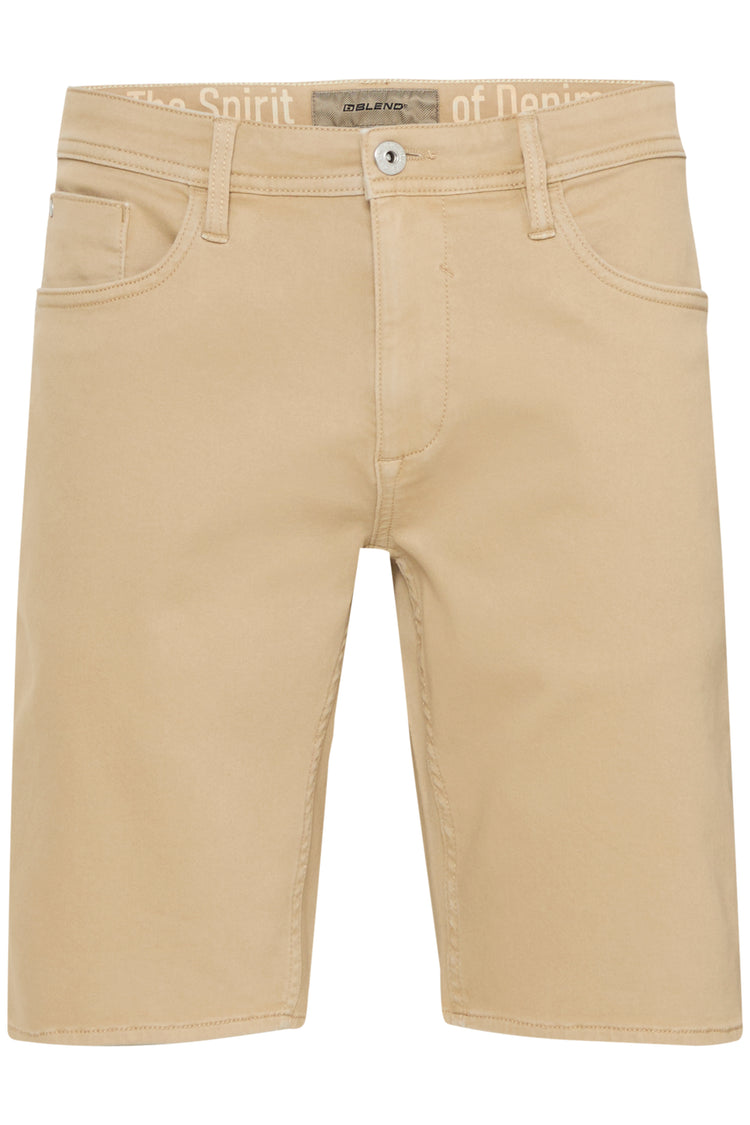 Blend White Twister Denim Shorts