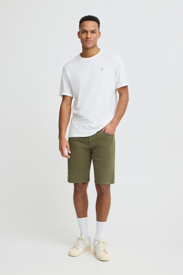 Blend White Twister Denim Shorts