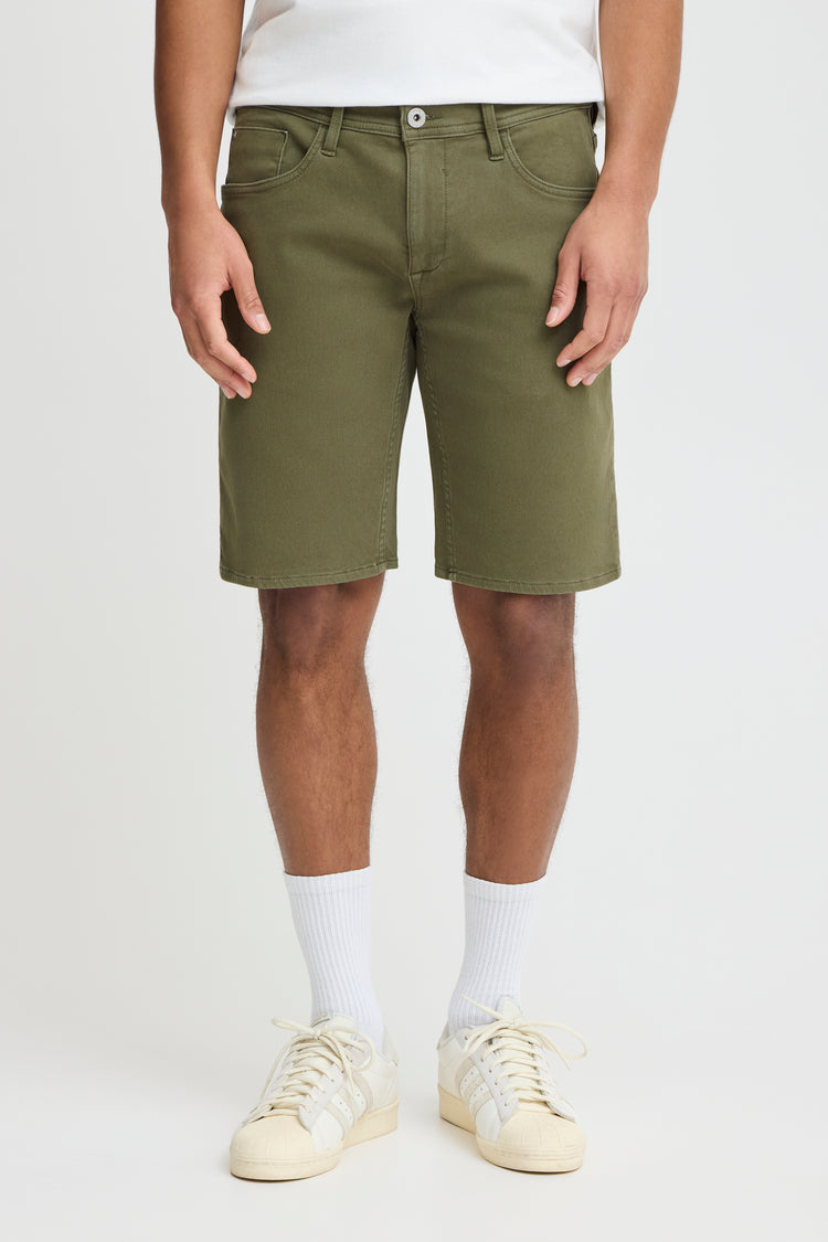 Blend White Twister Denim Shorts