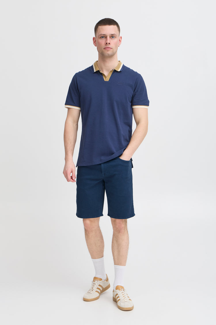 Blend White Twister Denim Shorts