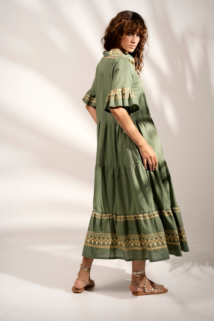 Aether Concept Khaki Dress