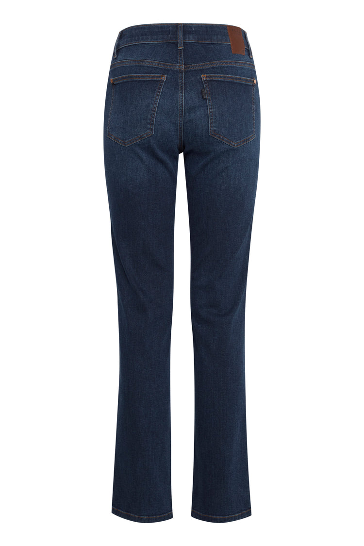 Pulz Emma Jeans HW Straight leg | Dark Blue L32