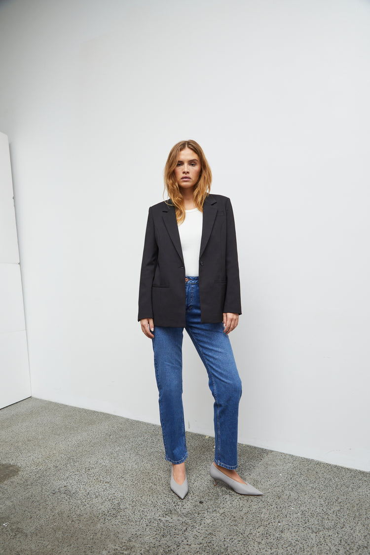 PULZ Bindy Black Blazer