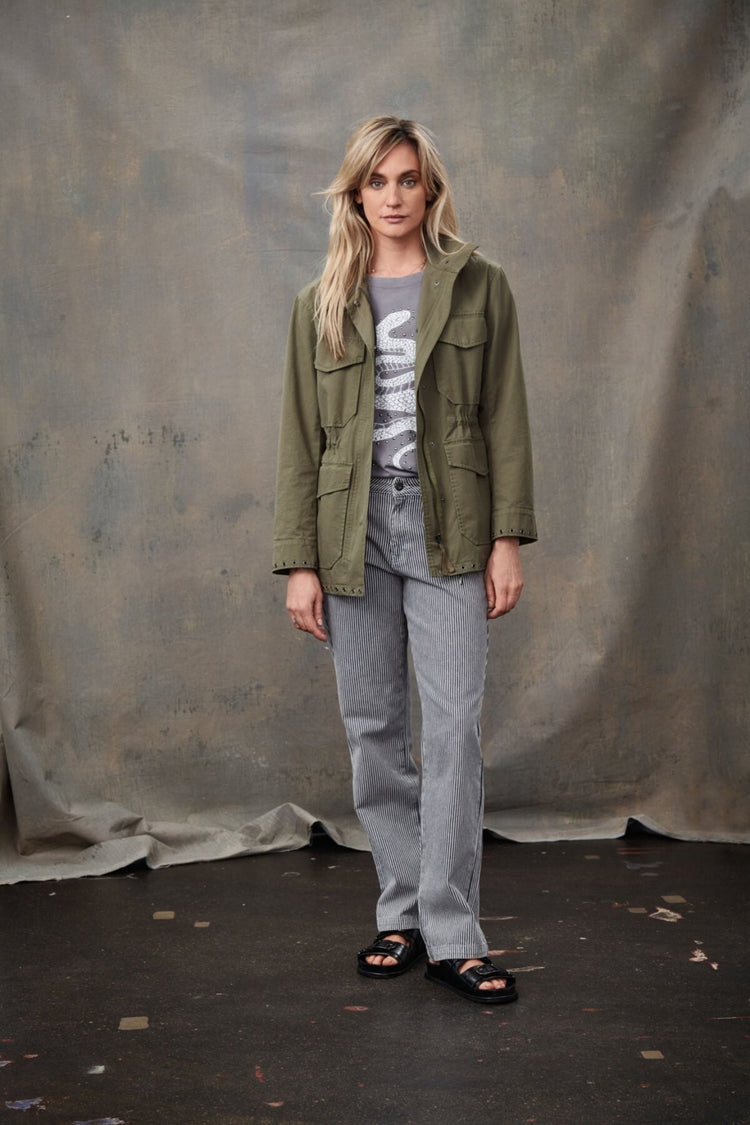 Pulz Khaki Odett Jacket