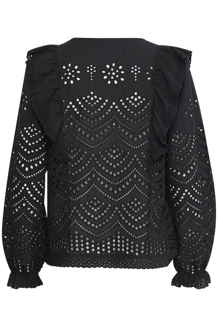 Pulz Black Garbo Blouse