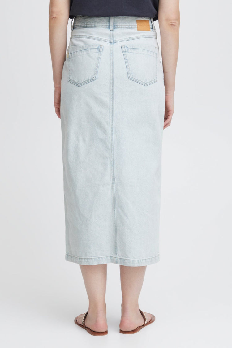 Pulz Light blue Denim Rachel Skirt