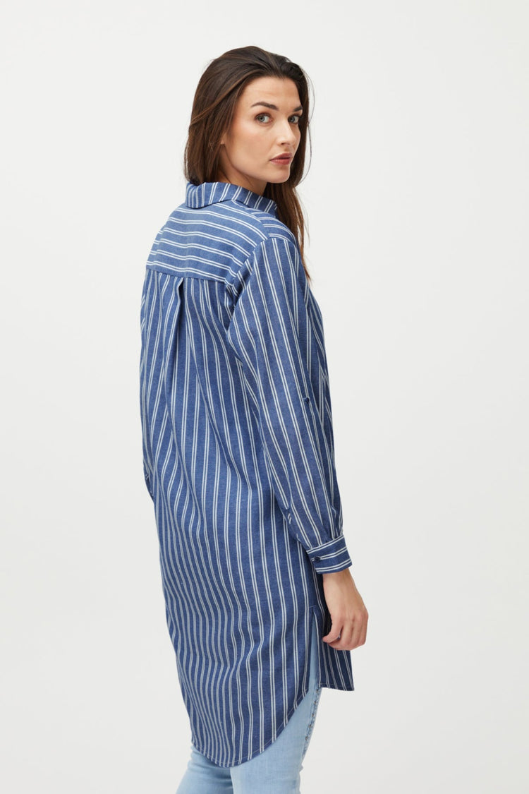 Pulz Blue Shirt Rebecca Dress