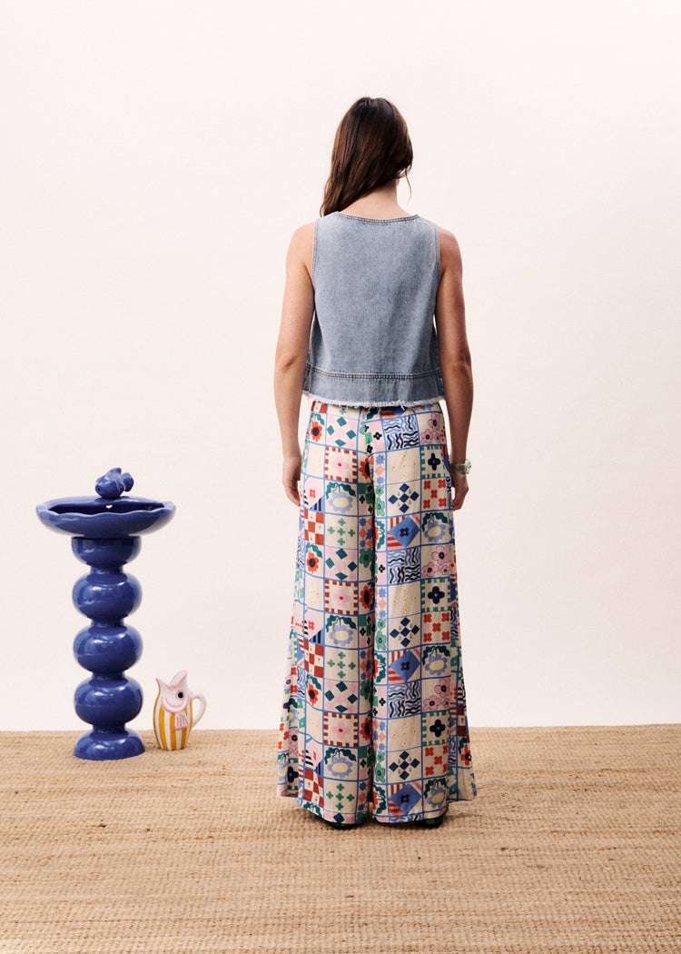 FRNCH Egeria Pants | Mix & Match print