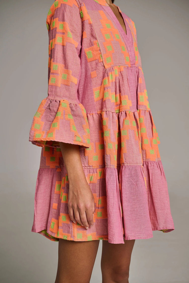 Devotion Twins Pink/Orange Short Ella Dress