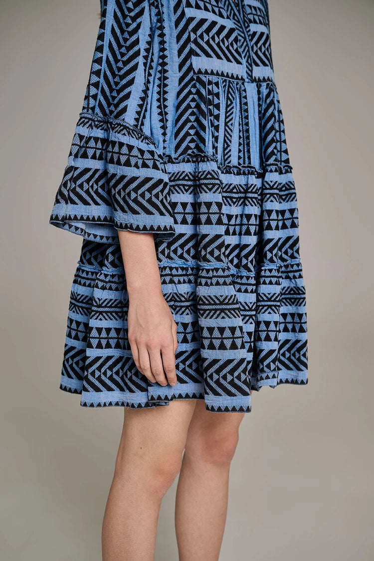 Devotion Twins Black/Blue Short Ella Dress