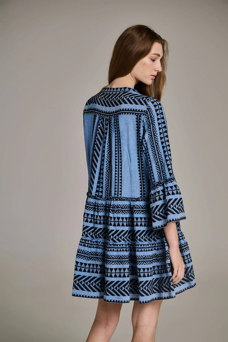 Devotion Twins Black/Blue Short Ella Dress